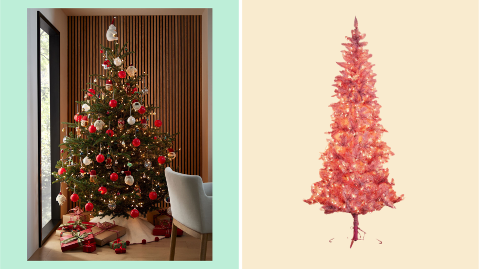 artificial Christmas trees: West Elm