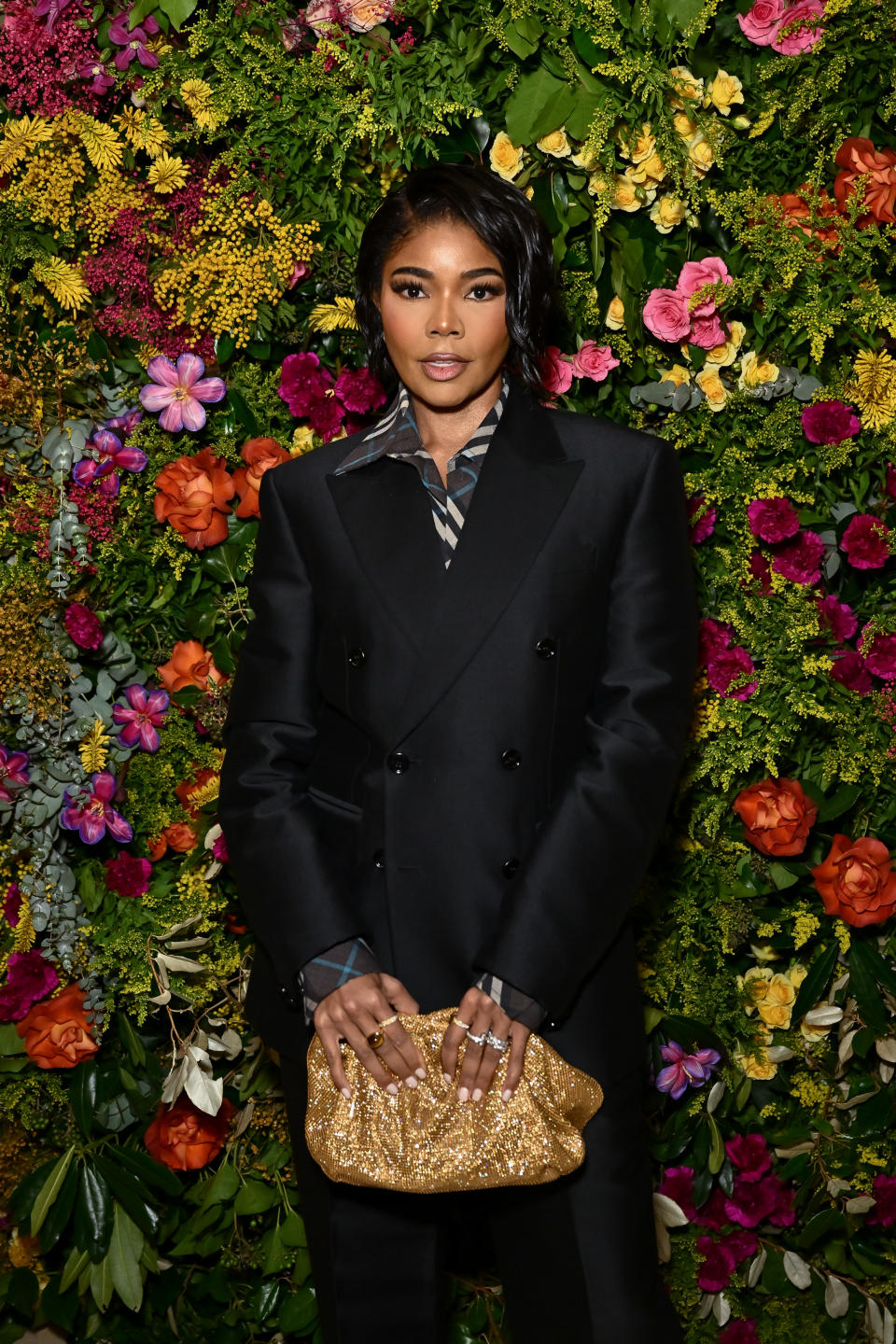 LONDON, ENGLAND - FEBRUARY 18: Gabrielle Union attends the British Vogue And Tiffany & Co. Celebrate Fashion And Film Party 2024 at Annabel's on February 18, 2024 in London, England. (Photo by Jed Cullen/Dave Benett/Getty Images)