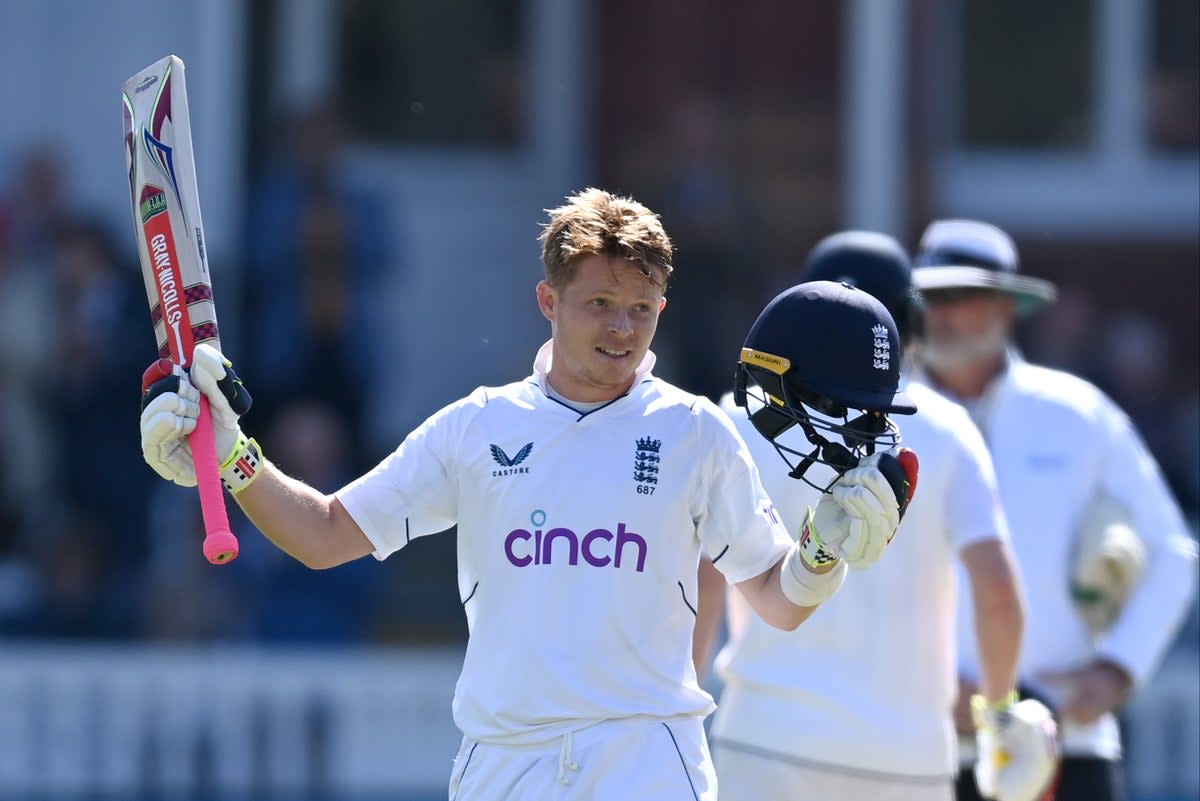 England’s Ollie Pope prepares for the Ashes 2023 (Gareth Copley / Getty Images)