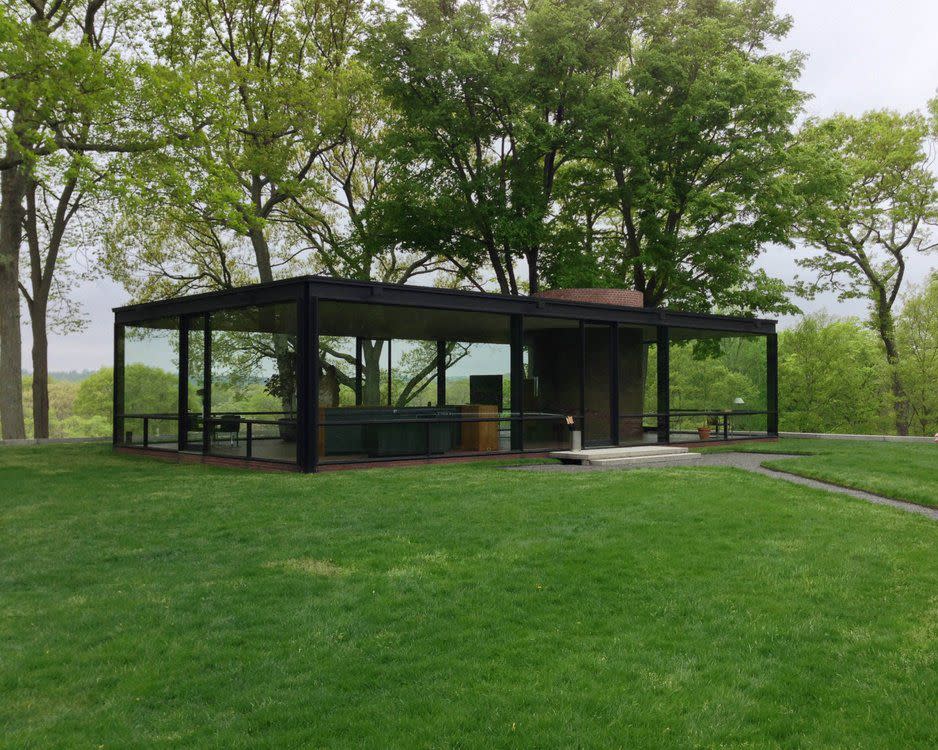 The Glass House in New Canaan, Connecticut