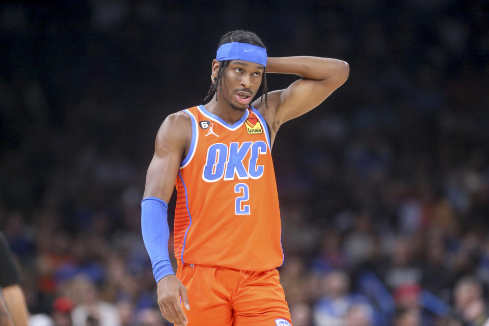 Shai Gilgeous-Alexander #2 of the Oklahoma City Thunder has fantasy value