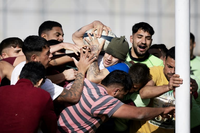 The 'Pelota al Medio a la Esperanza' programme moved into Uruguay's prisons in 2016 (IGNACIO SANCHEZ MELLO)