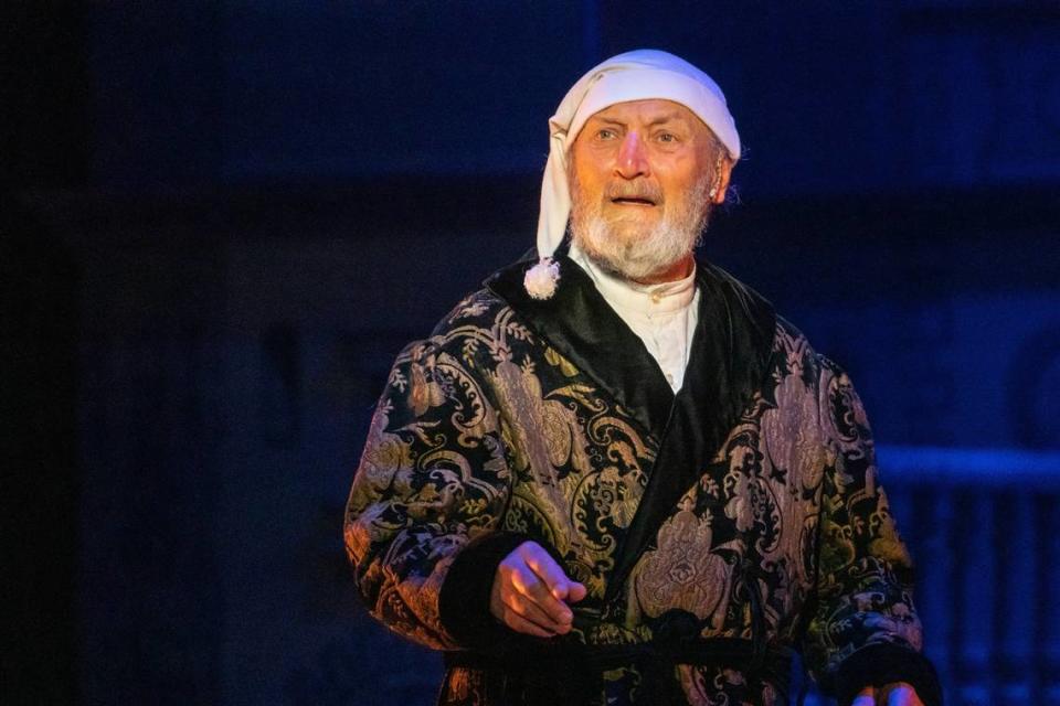 Gary Neal Johnson will return as Ebenezer Scrooge in the Kansas City Repertory Theatre’s annual tradition, “A Christmas Carol,” Nov. 21-Dec. 24 at Spencer Theatre.