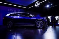 FILE PHOTO: A Volkswagen ID.6 X is displayed ahead of the Shanghai Auto Show, in Shanghai