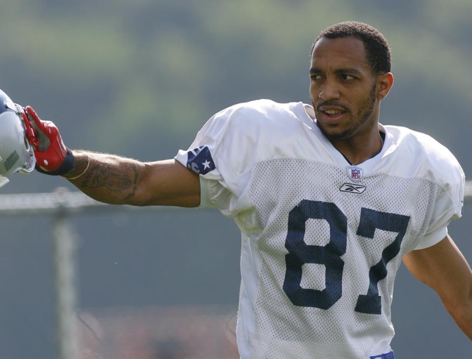 Reche Caldwell, a former wide receiver at Florida and with the Patriots and Chargers, was reportedly shot and killed Saturday. (Photo by Jim Rogash/Getty Images)