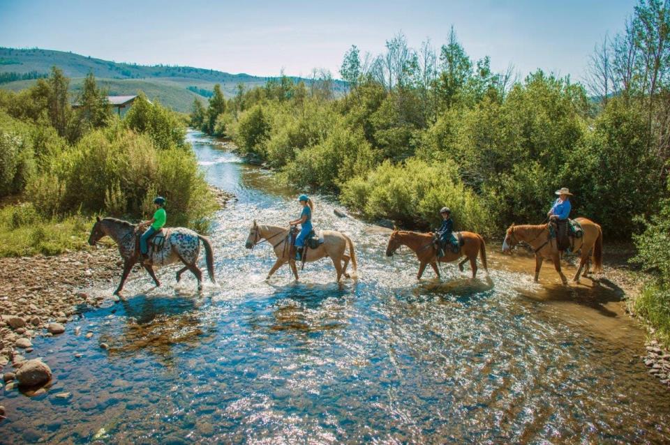 C Lazy U Ranch family ride.