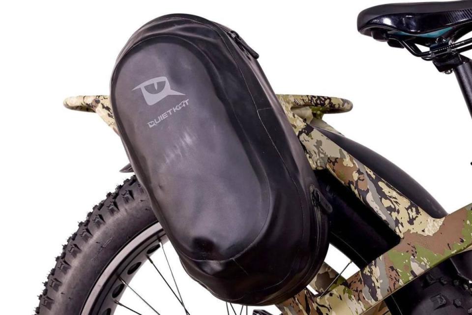 <p>QuietKat</p><p>Add some water-proof bags to the bike for added protection of your most trusted gear.</p>