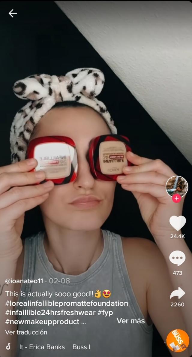 El challenge de los polvos de maquillaje compactos que triunfa en TikTok:  Infaillible 24H Fresh Wear de L'Oréal Paris