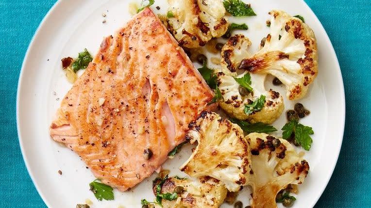 best healthy dinner recipes salmon cauliflower