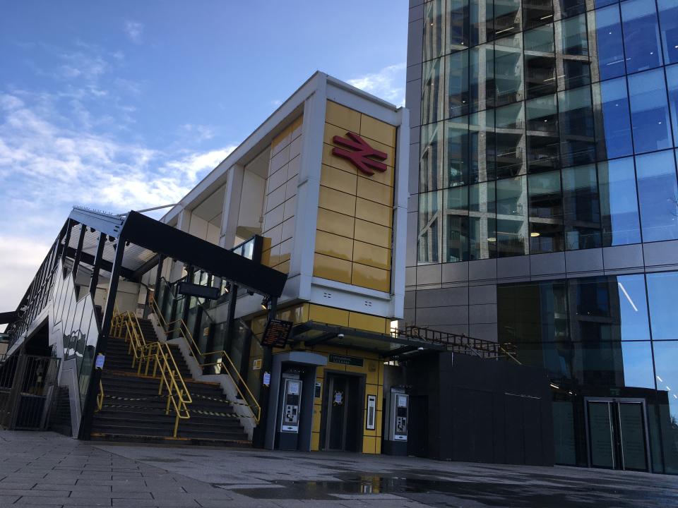 East Croydon station, where Louis Johnson was killed. (SWNS)