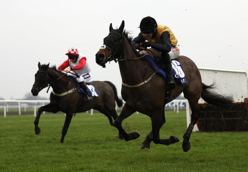 Cobblers Dream ridden by Jack Quinlan goes on to win the Coral Lanzarote Handicap Hurdle (Listed) (GBB Race) at Kempton Park (Steven Paston/PA) (PA Wire)