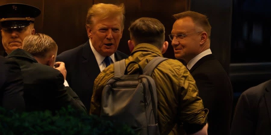 Donald Trump and Andrzej Duda