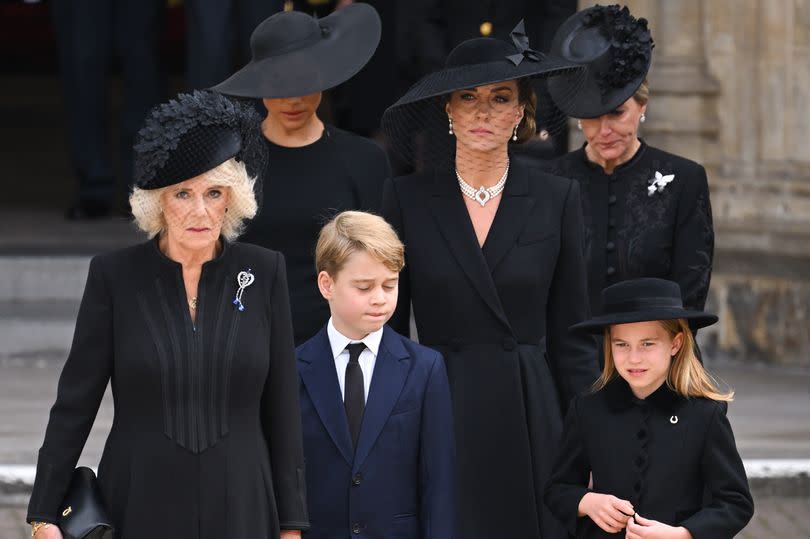 Camilla and Kate at the Queen's funeral