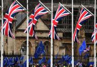 Protest outside the Houses of Parliament in London