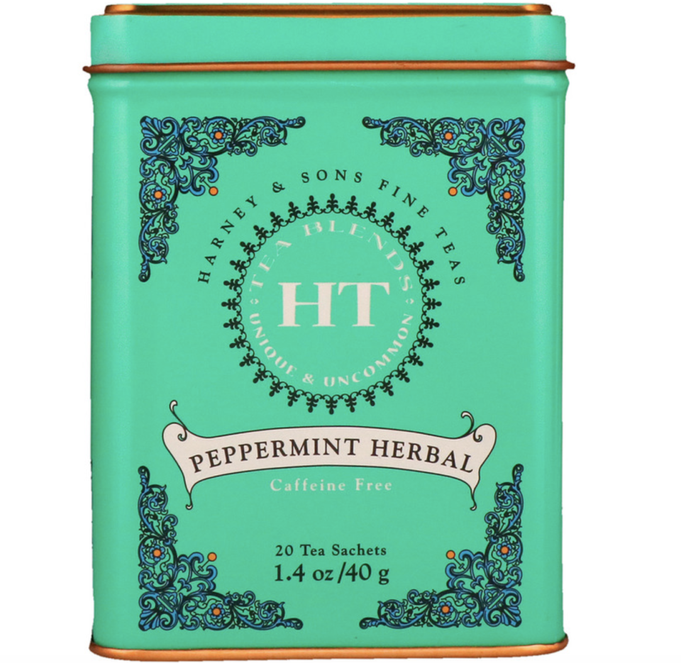 Harney & Sons, HT Tea Blend, Peppermint Herbal, Caffeine Free, 20 Tea Sachets, 40g, S$11.80. PHOTO: iHerb