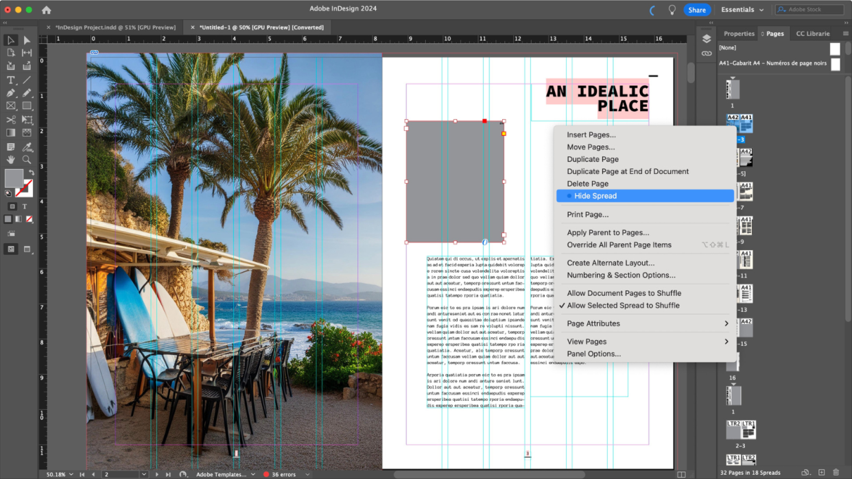  Adobe InDesign during our review and testing. 