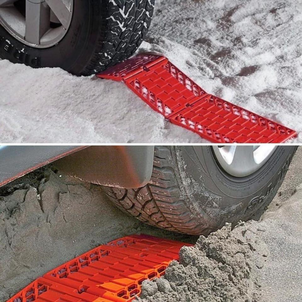 Un-stuck yourself with these portable traction mats. (Photo: Amazon)