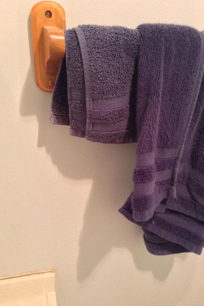 When a towel rail looks like Trump