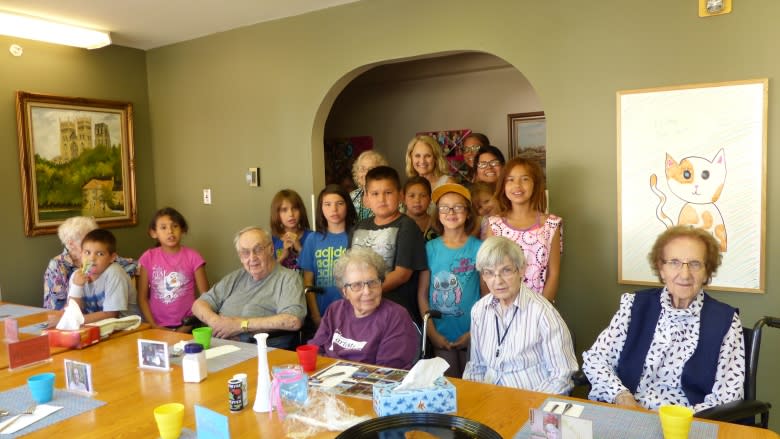 'Hearts filled with joy': North Central kids visiting seniors