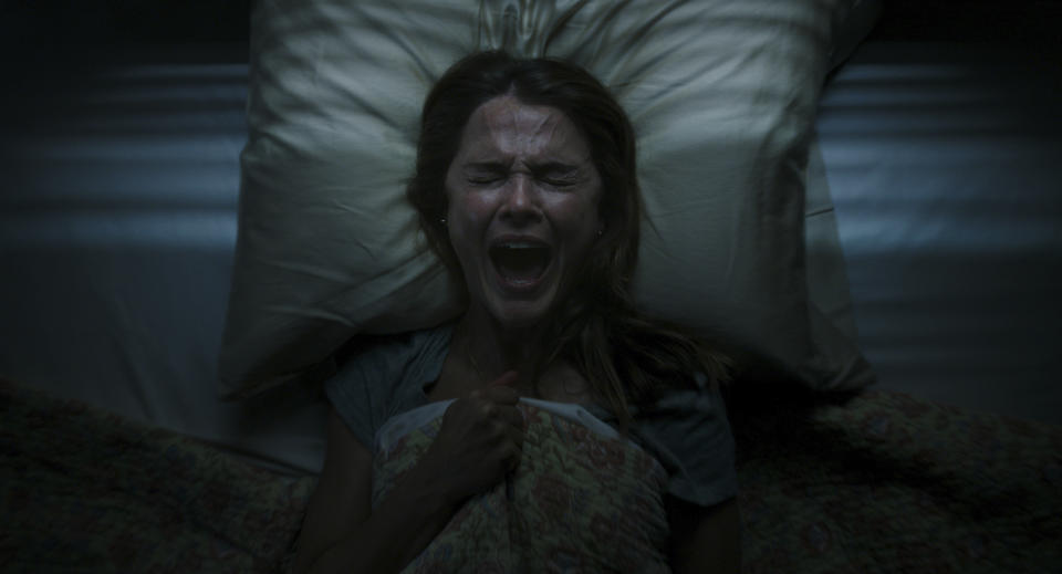 This image released by Searchlight Pictures shows Keri Russell in a scene from "Antlers." (Searchlight Pictures via AP)