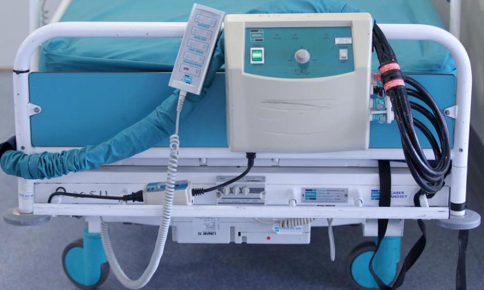 NHS hospital bed