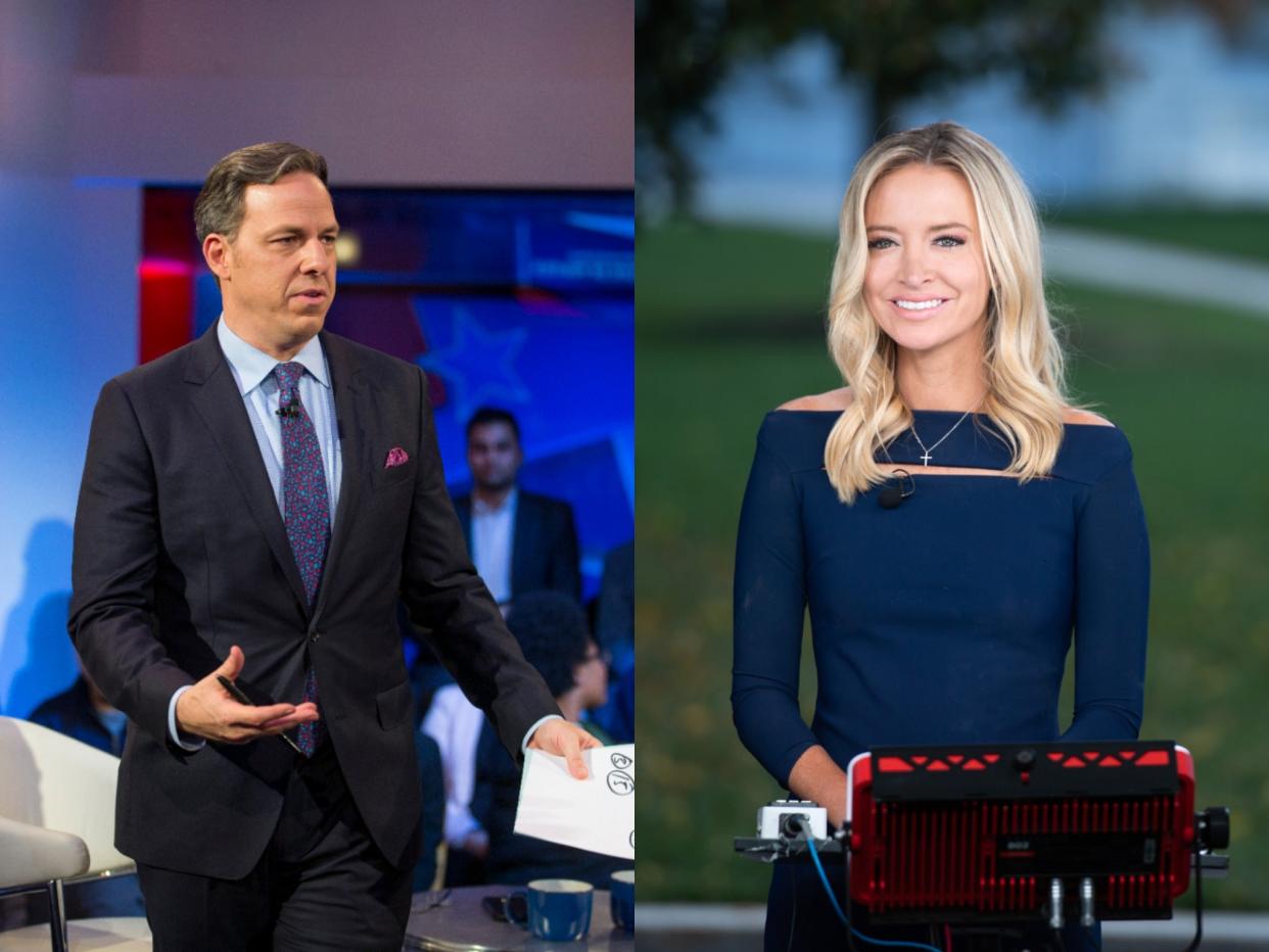 <p>Kayleigh McEnany clashes with old foes CNN on Twitter after drawing outrage for Biden tweet</p> (Getty Images)