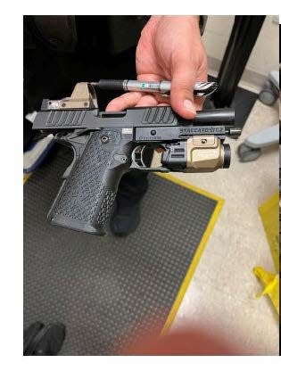 This is an example of one of 41 guns the Transportation Security Administration intercepted at Southwest Florida International in 2023.