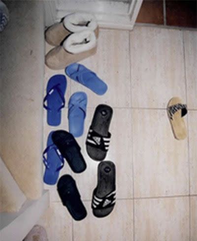 Shoes at the home. Source: 7 News