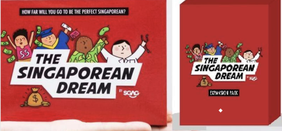 The Singaporean Dream (SGAG Edition) Base Set + Expansion, S$35. PHOTO: Lazada