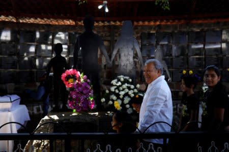 The president of El Salvador, Salvador Sanchez Ceren participates in a memorial ceremony the 36th anniversary ofEl Mozote Massacre, in the village of El Mozote in Meanguera, El Salvador, December 9, 2017. REUTERS/Jose Cabezas