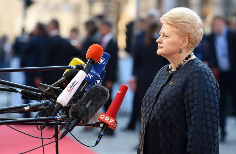 The church was one of the pillars of resistance to occupation, says Lithuania's President Dalia Grybauskaite