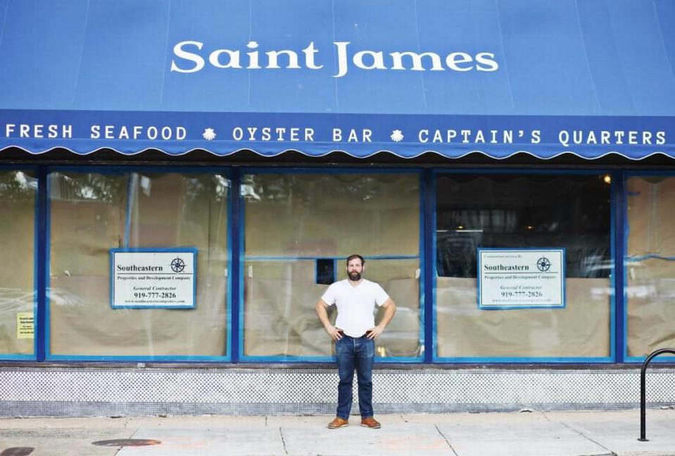 Seven years ago, chef Matt Kelly wrote Saint James’ first menu on a cocktail napkin while on an airplane and always has imagined his ideal seafood joint as marrying the fried fish nostalgia of childhood trips to the beach with renewed demands for everything on the half shell.