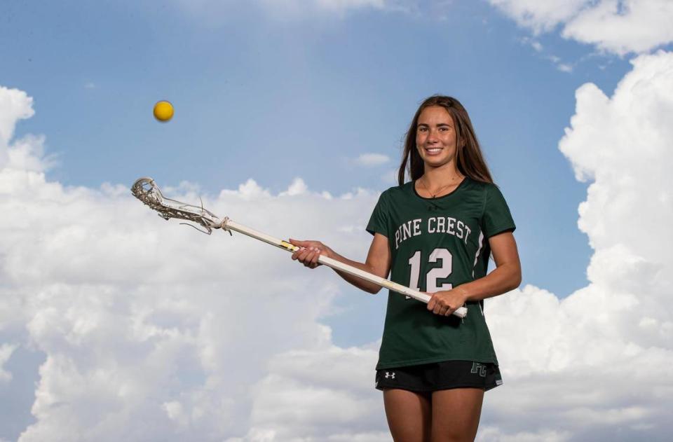 Alexandra Gladding, Pine Crest School, Lacrosse. All-Broward players photographed at Brian Piccolo Sports Park on Wednesday, May 17, 2023, in Cooper City, Fla.
