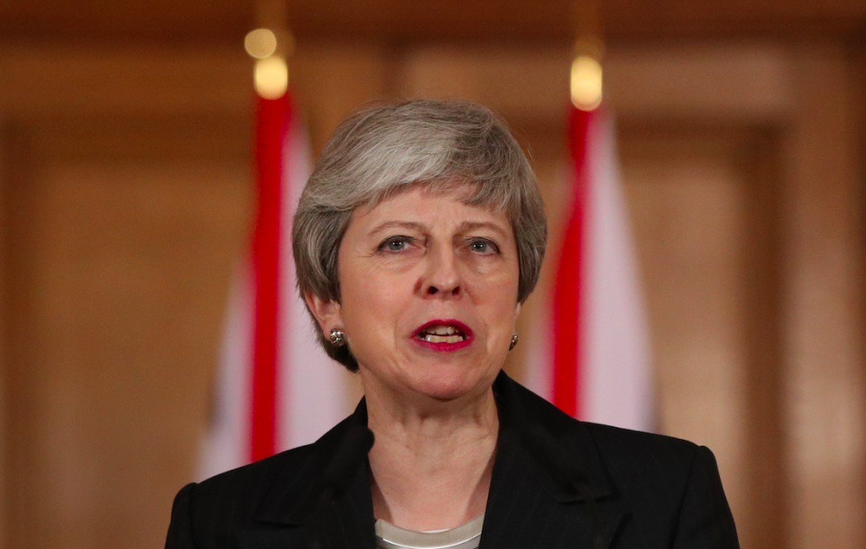 <em>Mrs May attacked MPs for not implementing the result of the EU referendum (Getty)</em>