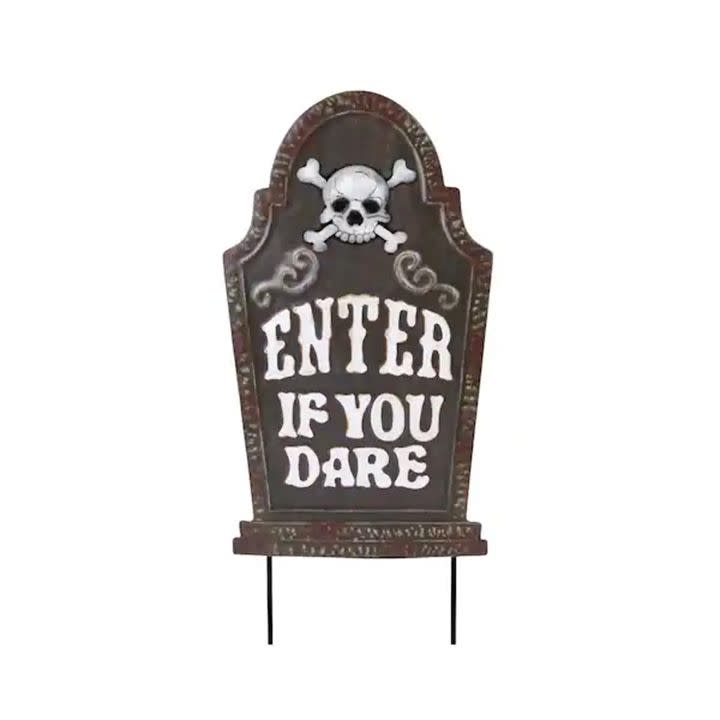 Home Accents Holiday 24” Metal Tombstone