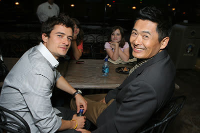 Orlando Bloom and Chow Yun-Fat at the Disneyland premiere of Walt Disney Pictures' Pirates of the Caribbean: At World's End