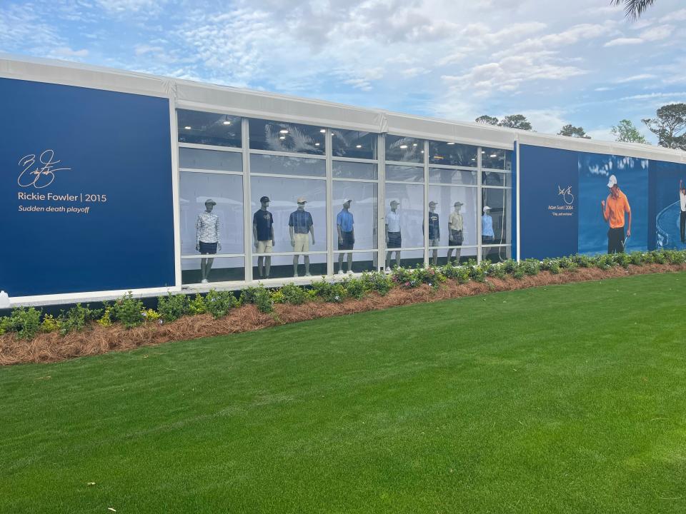 The PGA Fan Shop at The Players Championship is the largest venue of its kind on the PGA Tour. Of 14 locations, the 40,000 square feet facility stands as one of the best fan stores on the tour.