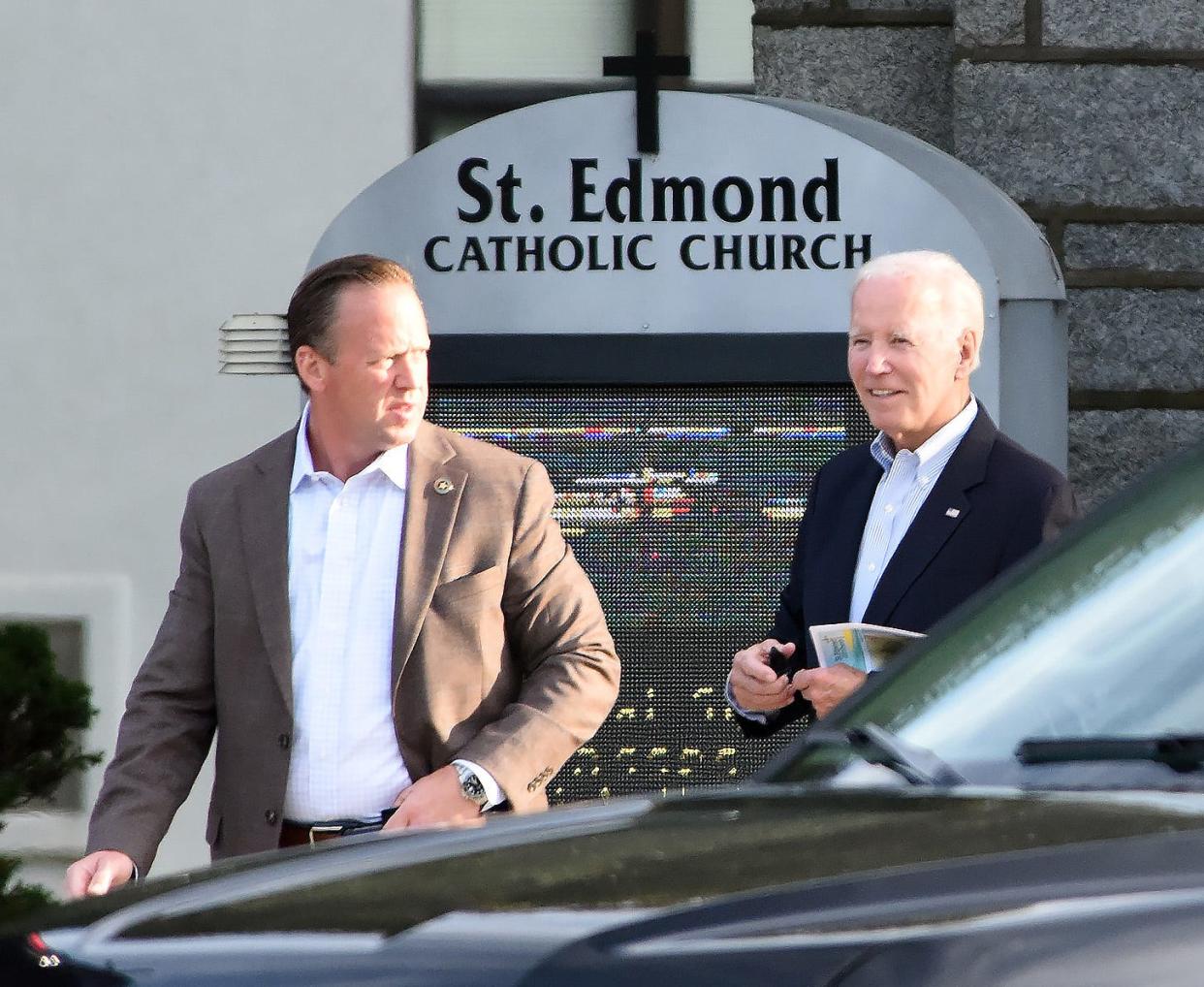President Joe Biden attended Mass at St. Edmund Catholic Church on Saturday August 12, 2023 in Rehoboth Beach.