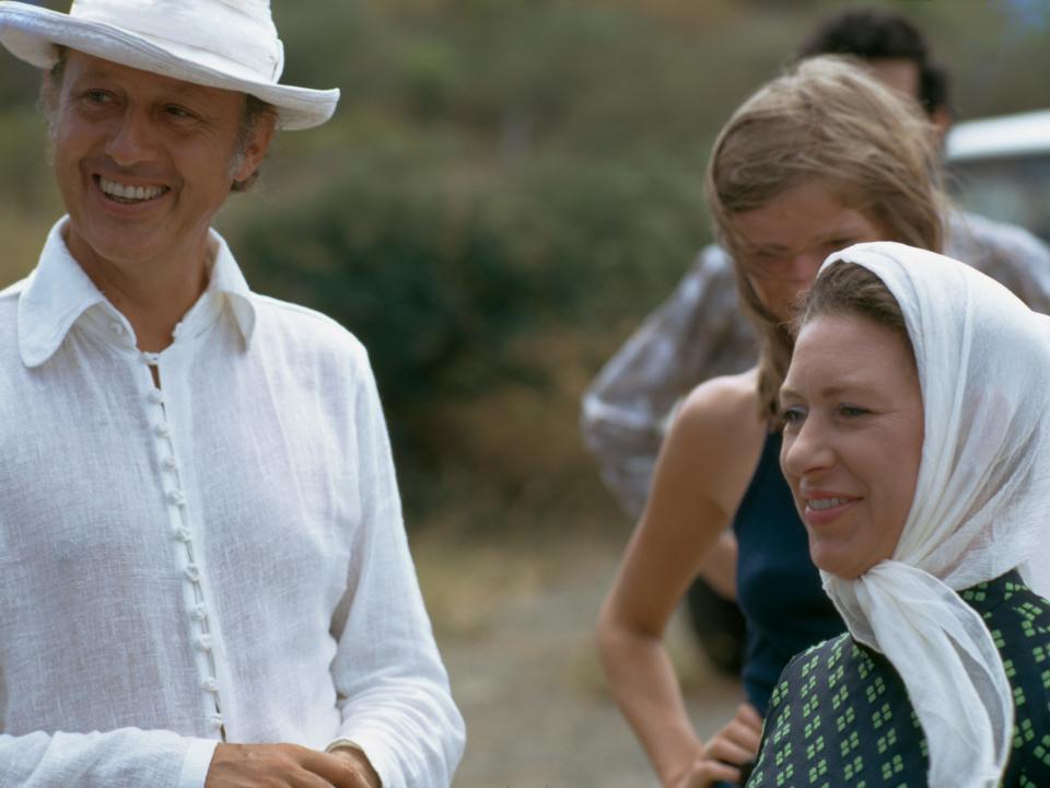 Princess Margaret with Colin Tennant on Mustique island