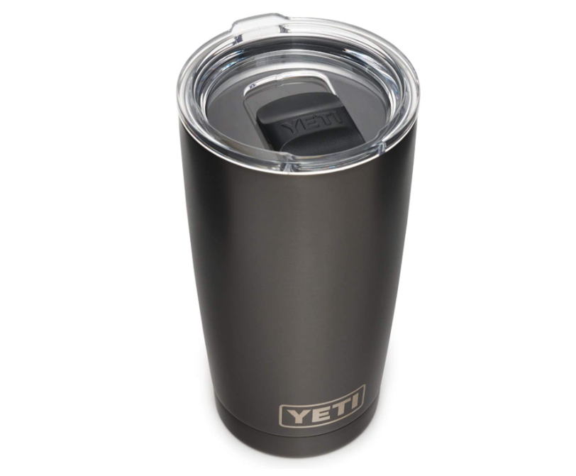 YETI Rambler 20 oz Stainless Steel Vacuum Insulated Tumbler. Image via Amazon.