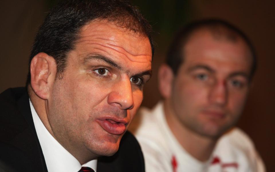 Martin Johnson and Steve Borthwick - - Getty Images/Warren Little