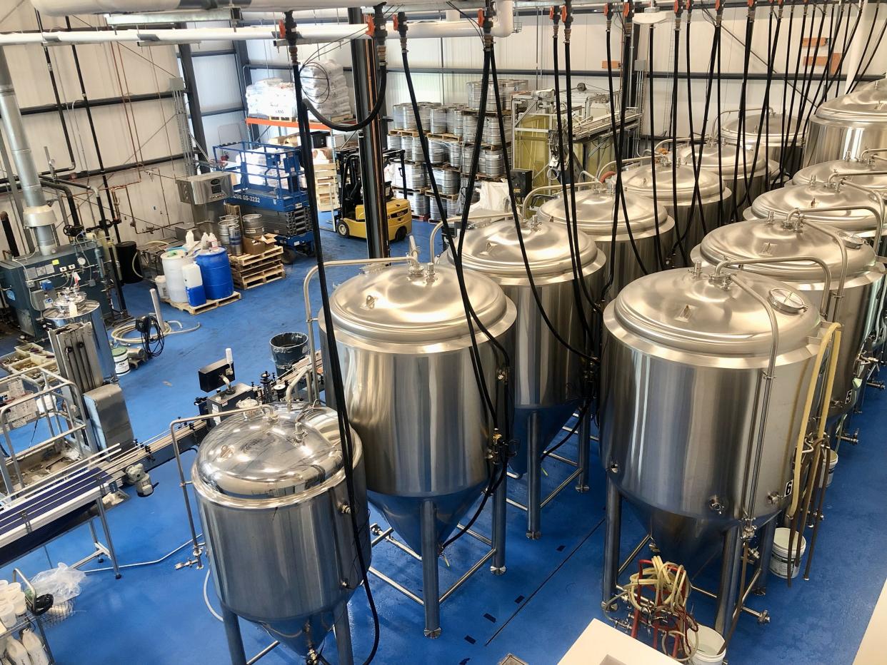 Cold Harbor Brewing's new brewhouse dwarfs the one at its old location. The new brewery will up its production volume dramatically.