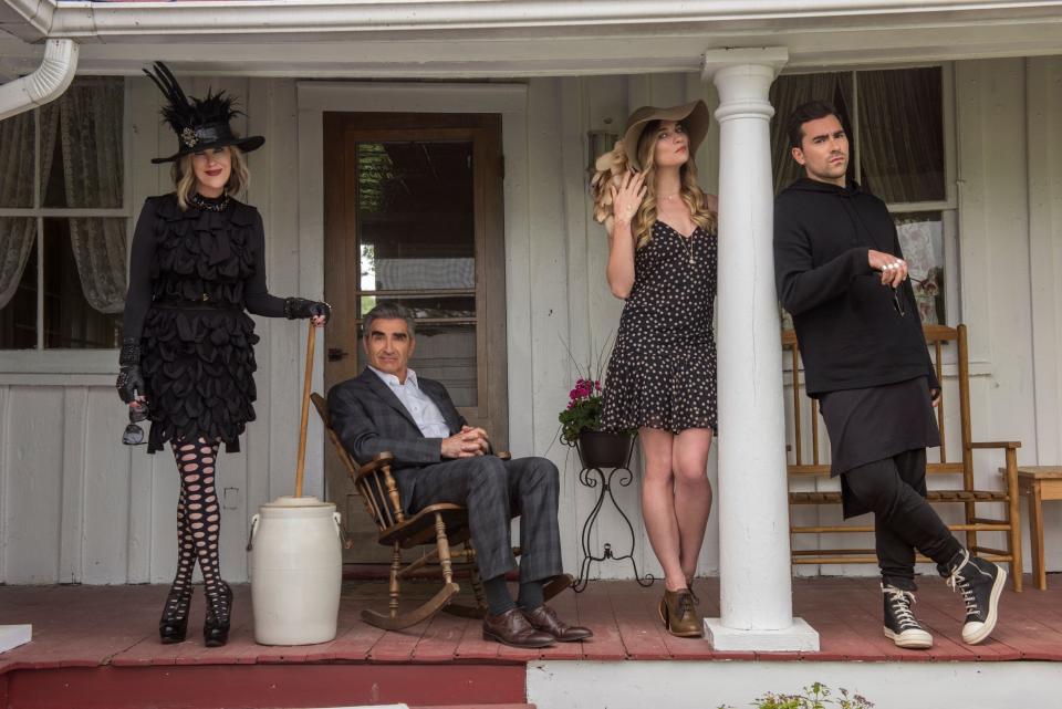 <div><p>"I still don't understand how <i>Schitt's Creek</i> is supposed to be a comedy. And I like some pretty off-the-wall comedy shows."</p><p>—<a href="https://www.buzzfeed.com/patrickjh2" rel="nofollow noopener" target="_blank" data-ylk="slk:patrickjh2;elm:context_link;itc:0;sec:content-canvas" class="link ">patrickjh2</a></p></div><span> CBC / Courtesy Everett Collection</span>