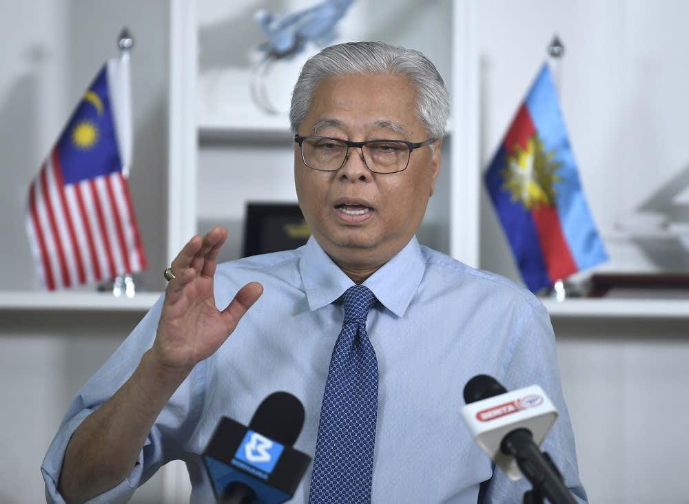 Senior Minister Datuk Seri Ismail Sabri Yaakob at a press conference in Putrajaya October 26, 2020. — Bernama pic