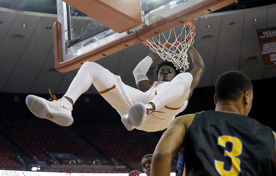 University of Texas star guard Andrew Jones took another leap forward in his battle against leukemia. (Getty Images)