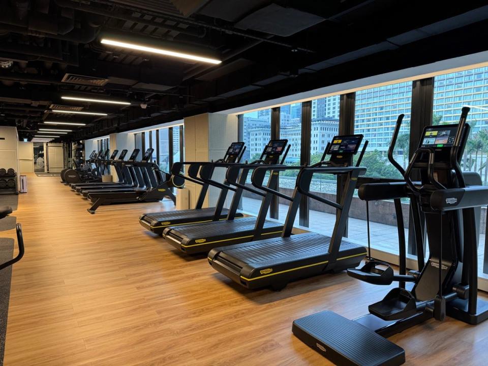 Row of treadmills in Regent Hong Kong 