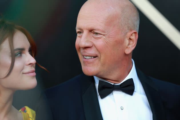 Fashion designer Tallulah Willis and her father, actor Bruce Willis, at the 2018 