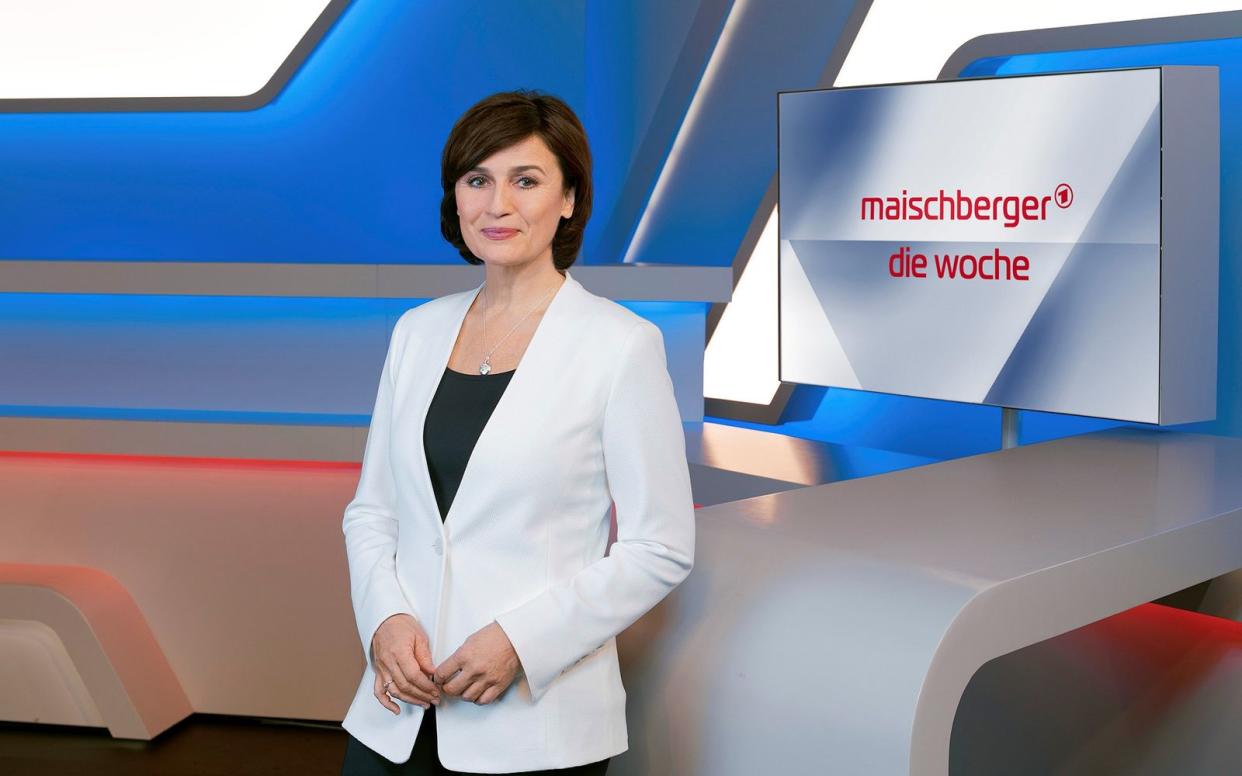 Am Mittwoch, 14. April, spricht TV-Talkerin Sandra Maischberger unter anderem mit Markus Söder und Karl Lauterbach über die Entwicklungen der vergangenen Tage. (Bild: WDR/Markus Tedeskino)