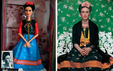 Some raised concerns that the doll did not carry Kahlo's monobrow - a symbol of her feminist stance