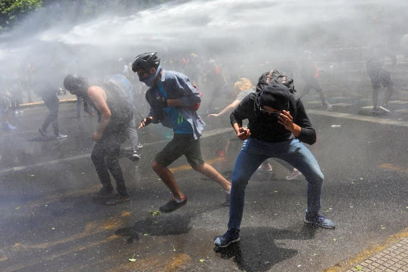 Protest against Chile's government in Santiago